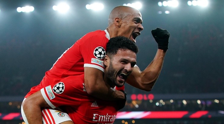 Foto: Gualter Fatia/Getty Images - Gonçalo Ramos e João Mário são destaques do Benfica.
