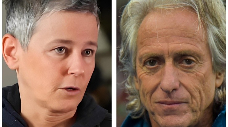 Foto Milly: Reprodução/UOL - Foto Jesus: Thiago Ribeiro/AGIF - Milly Lacombe disse que Flamengo tem que trazer Jorge Jesus de volta