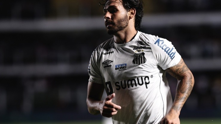 Ricardo Goulart fez um dos gols do Santos (Foto: Ettore Chiereguini/AGIF)