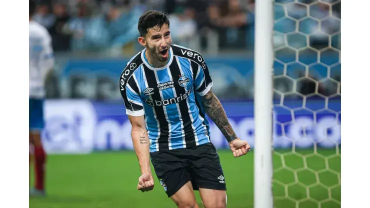 Villasanti marcó el gol del Grêmio en la Copa do Brasil – Foto: Maxi Franzoi/AGIF