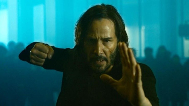 Keanu Reeves en la primera imagen como Neo en Matrix 4. (Imagen: reproducción)