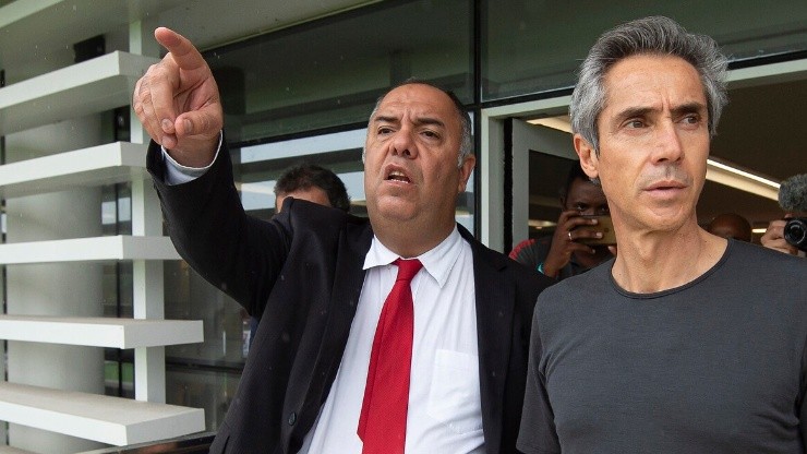 Foto: Alexandre Vidal/CRF - Braz deixou claro que permanência de Thiago Maia vinha sendo trabalhada antes do anúncio de Paulo Sousa