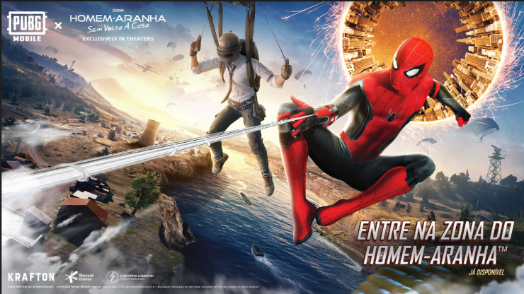 Homem-Aranha: Sem Volta para Casa e PUBG Mobile fazem parceria para evento no jogo