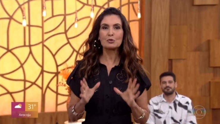 Reproducción / Encuentro (TV Globo) - Fátima Bernardes presenta el Encuentro.