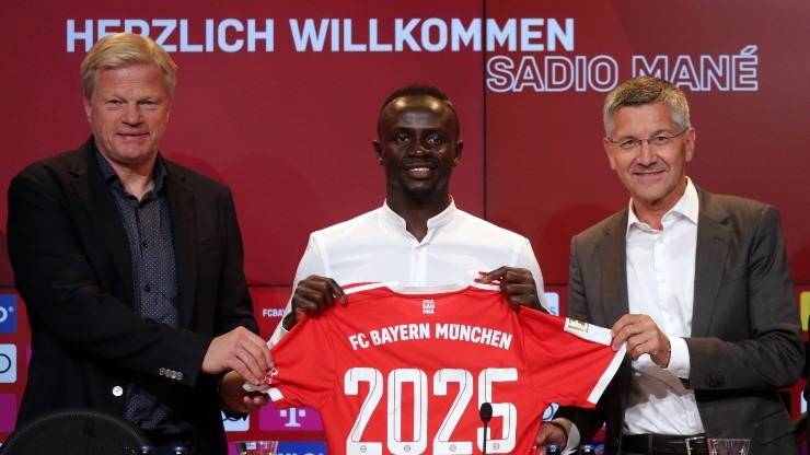 Mané foi apresentado no Bayern de Munique nesta quarta-feira (22)