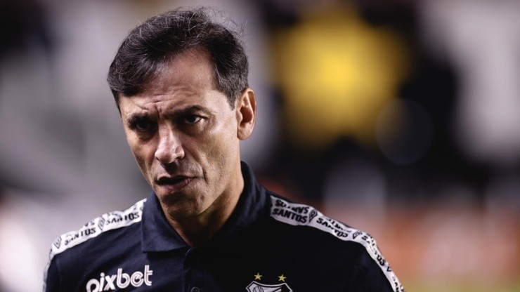 Foto: Ettore Chiereguini/AGIF - Fabián Bustos vem sendo criticado após vários tropeços do Santos na temporada