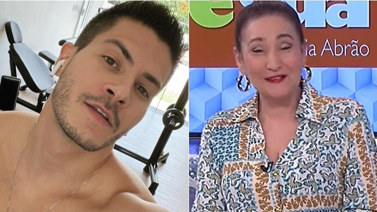 Abrão surpreende Arthur Aguiar ao revelar papel perdido em Travessia. Imagens: Reprodução/Instagram oficial do ator / RedeTV!.