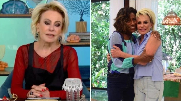 Foto 1: Reprodução/Globo | Foto 2: Reprodução/Instagram de Ana Maria Braga