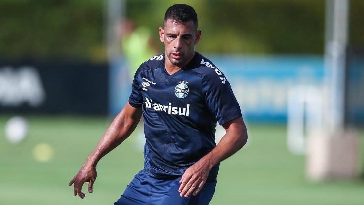 Foto: (Lucas Uebel/Grêmio FBPA) - Diego Souza no fue incluido en la lista de Grêmio para el partido contra São Luiz