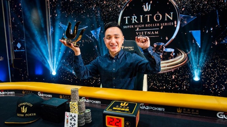 Chin Wei Lim, da Malásia, faturou grande prêmio no poker (Foto: Divulgação/Triton Poker)