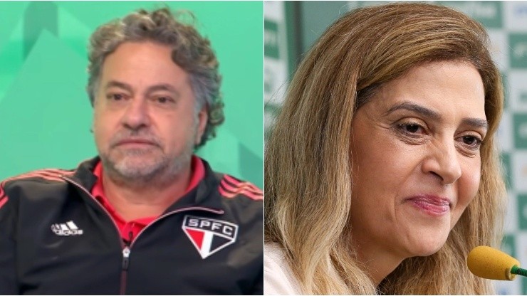 Casares e Leila Pereira - Foto: Reprodução/Youtube e Fabio Menotti/SE Palmeiras