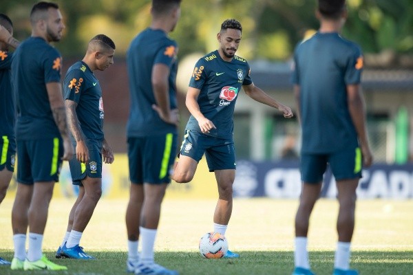 Matheus Cunha retoma a titularidade na partida contra o Uruguai, na quarta    Foto: Lucas Figueiredo/CBF