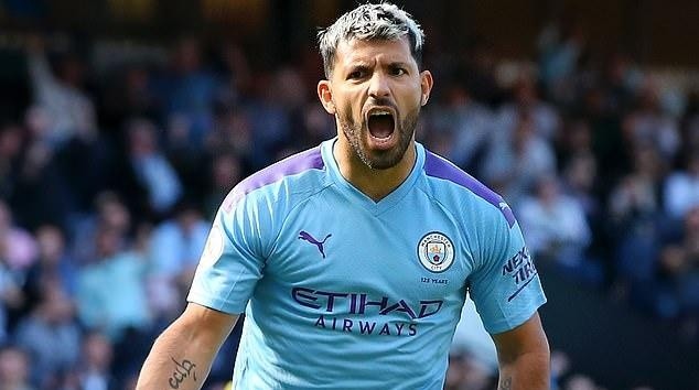 Aguero está fora da partida diante do Lyon. Foto: Divulgação