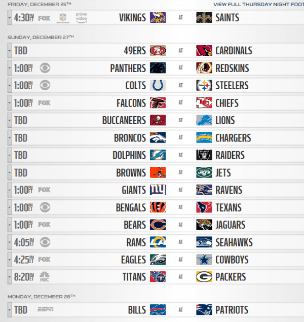 Calendário completo da temporada 2020/2021 da NFL