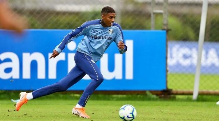 Palmeiras não desistiu ainda de Jean Pyerre. Foto: Lucas Uebel/Grêmio
