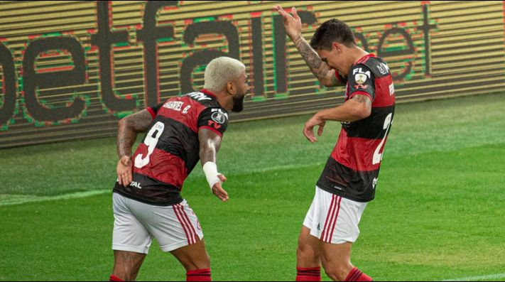 Gabigol e Pedro. (Foto: Alexandre Vidal/Flamengo)