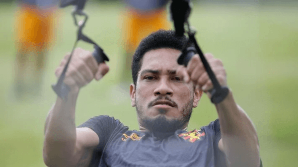 Brocador em treino do Leão. (Foto: Divulgação/ Site oficial do Sport Club do Recife)