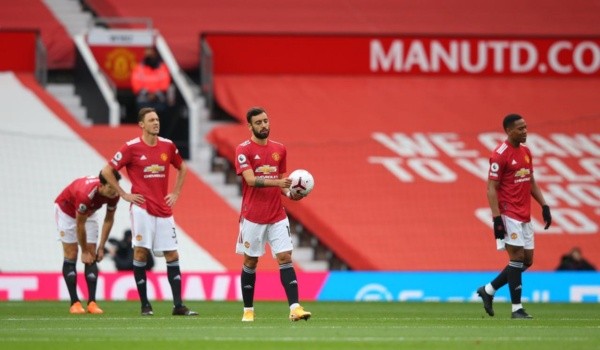 Bruno Fernandes em ação pelo United — Foto: Getty Images