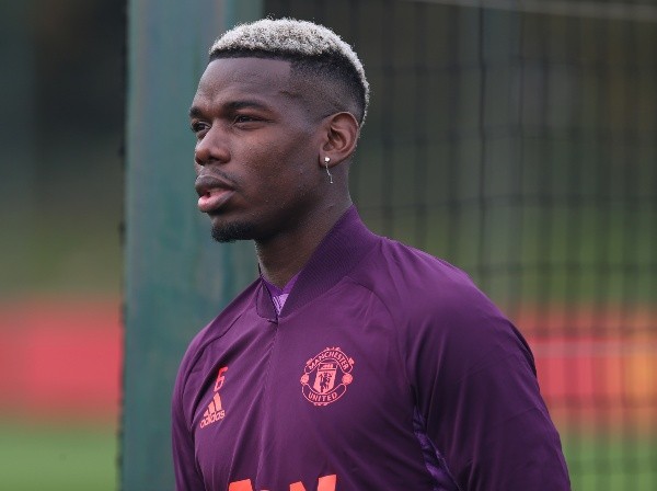 Pogba em treino do Manchester United. Foto: Getty Images
