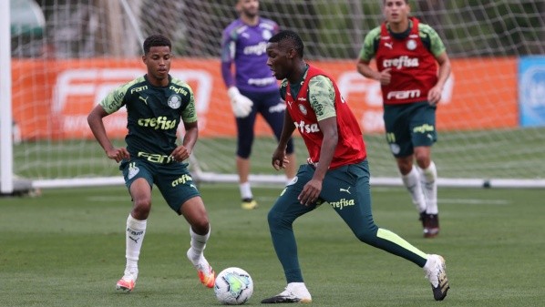 Jogadores do Verdão se reapresentaram após a vitória na Libertadores. Foto: Cesar Greco/Palmeiras 