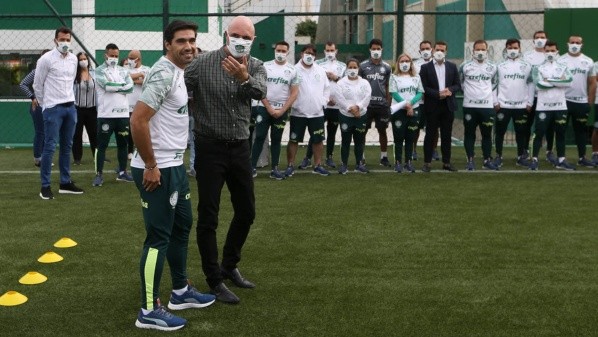 Abel Ferreira já foi apresentado na Academia — (Foto: Cesar Greco/Palmeiras)