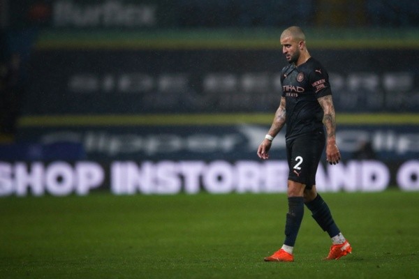 Walker, do Manchester City, durante jogo da Premier League. Foto: Getty Images
