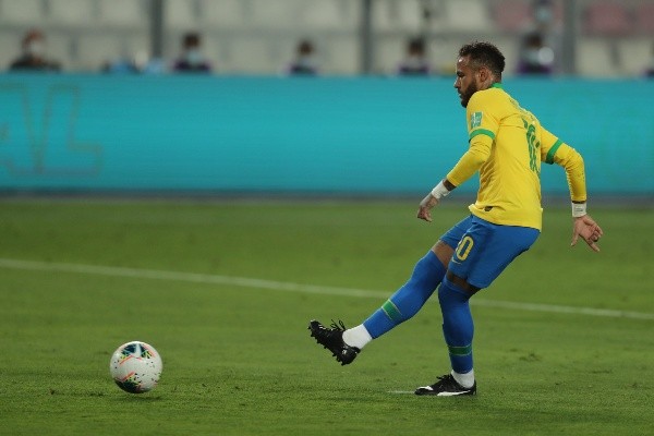 Neymar durante jogo das Eliminatórias Sul-Americanas para a Copa do Mundo. Foto: Getty Images