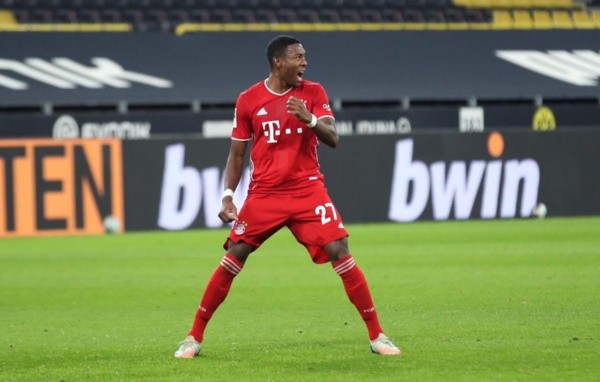 Alaba em ação pelo Bayern — Foto: Getty Images 