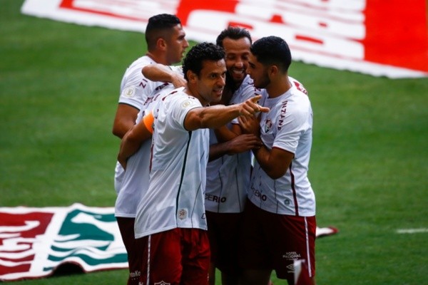 Comemoração jogadores do Fluminense. Foto: Getty Images
