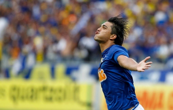 Comemoração de Marcelo Moreno, do Cruzeiro. Foto: Getty Images
