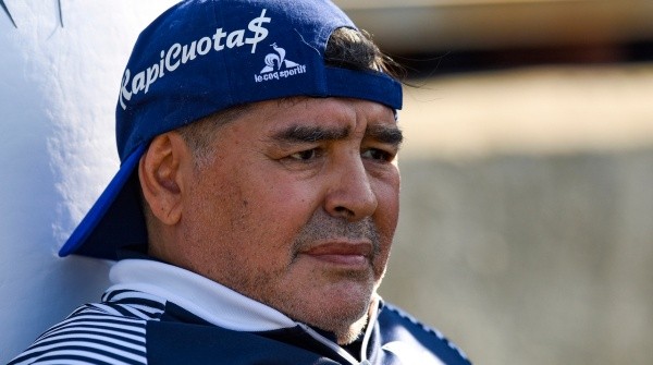 Diego Maradona se recuperava de uma cirurgia no cérebro. Foto: Getty Images
