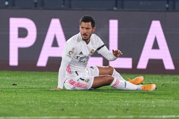 Hazard não corresponde no Real — Foto: Getty Images