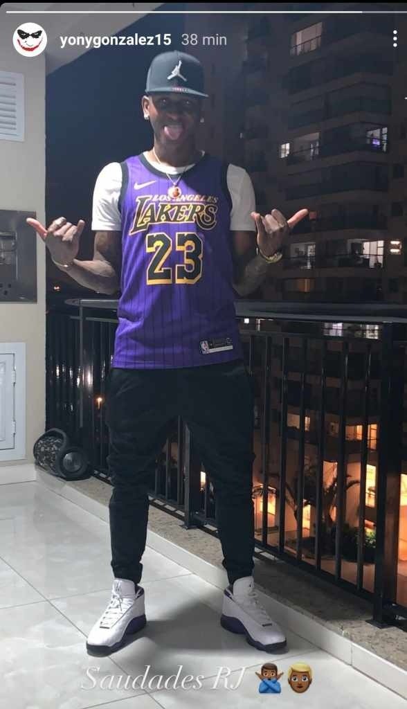 Yony fez boas atuações com a camisa tricolor. Reprodução/Instagram 