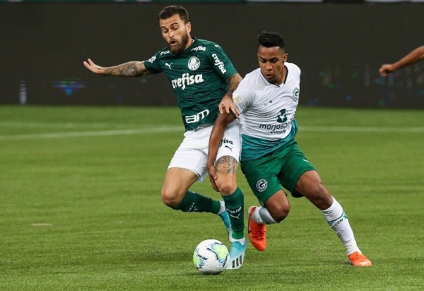 Goiás enfrentando o Palmeiras pelo Brasileirão. (Foto: Getty Images)