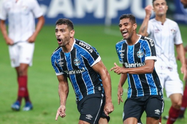Diego Souza, do Grêmio, comemora gol. Foto: Getty Images