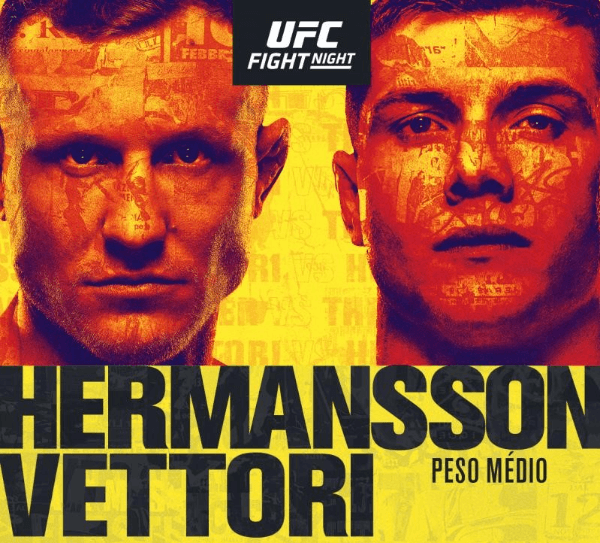 Imagem oficial do combate principal desta noite. (Foto: UFC)