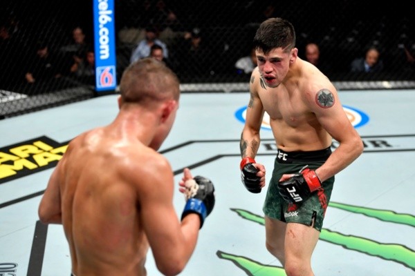 Brandon Moreno durante luta do UFC. Foto: Getty Images Brandon Moreno durante luta do UFC. Foto: Getty Images