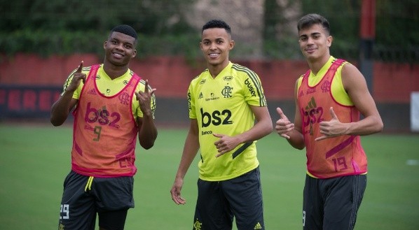 Lázaro é mais uma joia criada no Ninho do Urubu — Foto: Alexandre Vidal / Flamengo