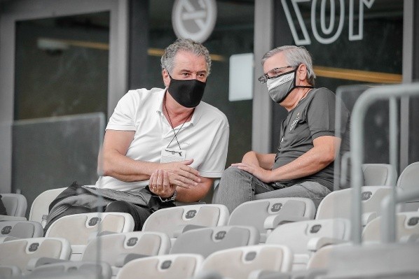 Presidente Sérgio Coelho desagradou Sampaoli e parte do elenco no discurso (Foto: Bruno Cantini/Atlético)