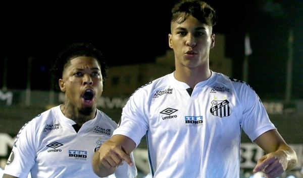 Marinho e Kaio Jorge são os artilheiros do Santos na Libertadores. Foto: Getty Images