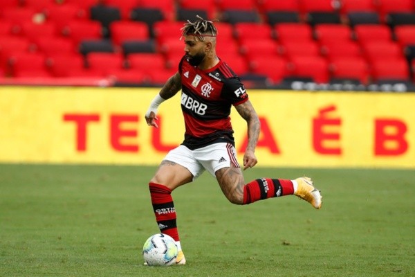 Gabigol durante partida do Brasileirão. Foto: Getty Images