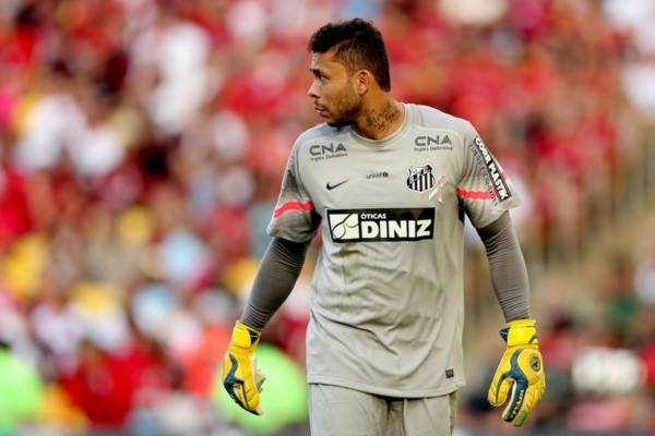 Vladimir durante partida pelo Santos em 2014. Foto: Getty Images