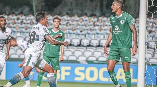 O Coritiba perdeu de 2 a 1 para o Goiás. Foto: Divulgação/ Coritiba