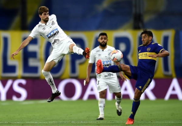 Disputa entre Boca Juniors x Santos pela Libertadores. Foto: Getty Images