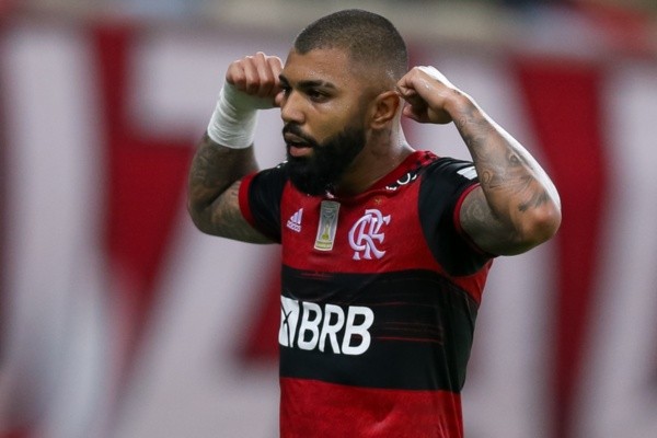 Comemoração de gol de Gabigol. Foto: Getty Images
