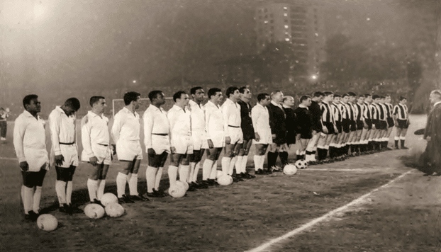 Santos na Libertadores de 1962. (Foto: Almanaque do Santos FC)