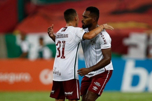 Comemoração de jogadores do Fluminense. Foto: Getty Images