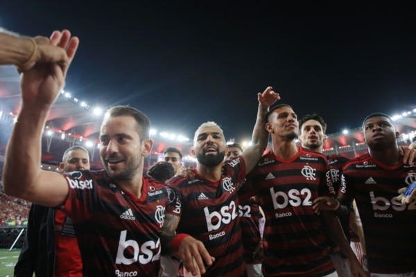Comemoração do Flamengo no Maracanã. Foto: Getty Images
