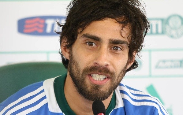 Valdivia defendeu o Palmeiras em duas oportunidades e desejou boa sorte na final da Libertadores (Foto: César Greco / Ag. Palmeiras)