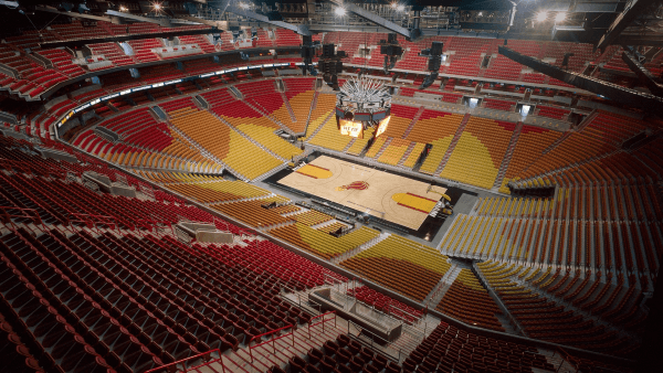Ginásio do Heat, o American Airlines Arena. (Foto: Getty Images))